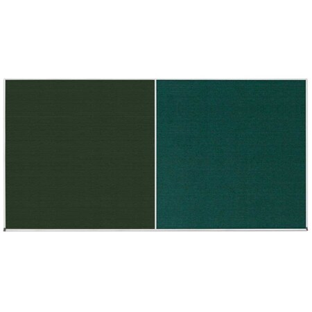 United Visual Products Enclosed Corkboard, 1 Door, 24"x36", 4" Fra UV3415-BLACK-SURF